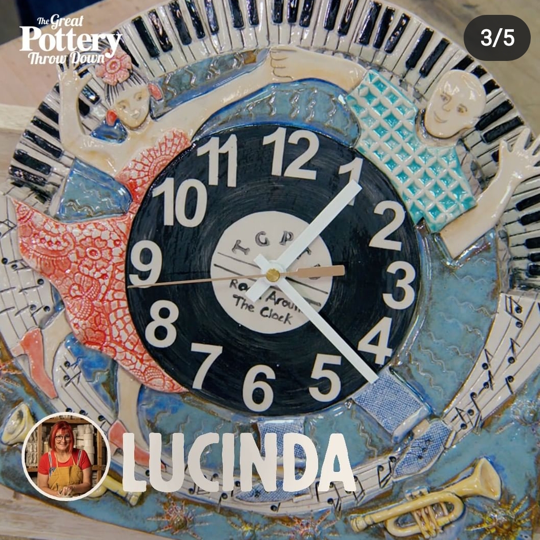 The great pottery throwdown - lucinda ceroc clock